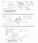 Exhaust System Diagram and Parts List for 205337-0317-H1  Briggs and Stratton Engine